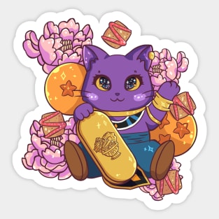 Beerus Maneki Neko Sticker